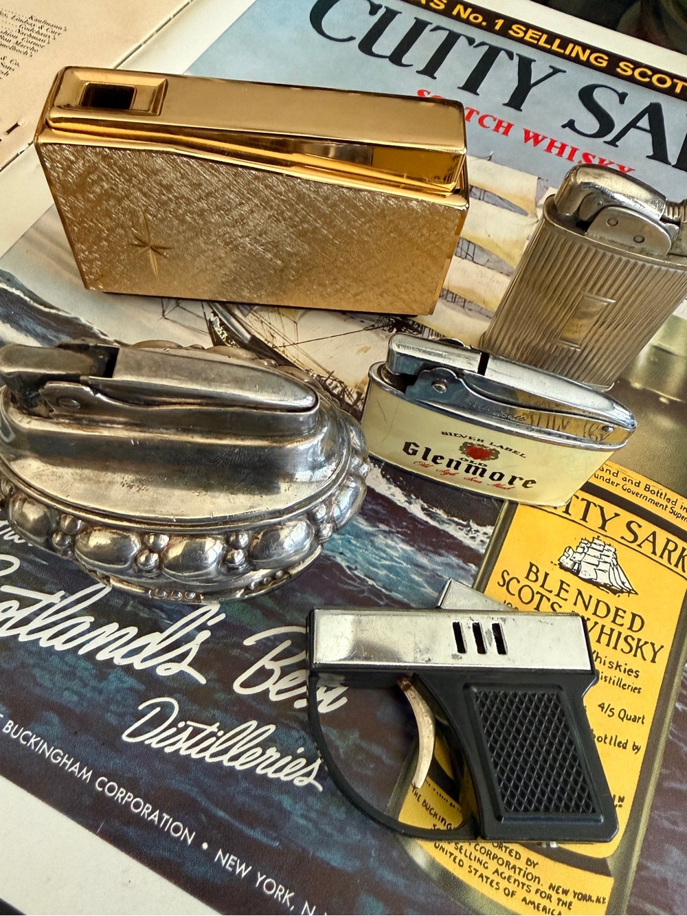 Vintage Lighter Set– MCM Ronson, L &D, Evans, Golden Bell